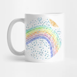 Distressed Rainbow with Sun and Rain Mug